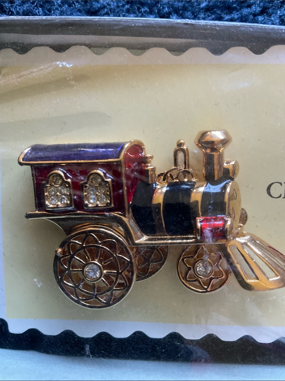 Avon toy train vintage 1996 Smithsonian Collectible pin broach